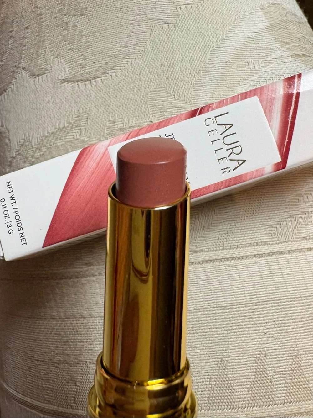 Laura Geller Jelly Balm Lipgloss Lipstick in Terracotta Go BNIB